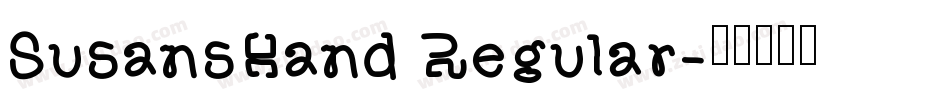 SusansHand Regular字体转换